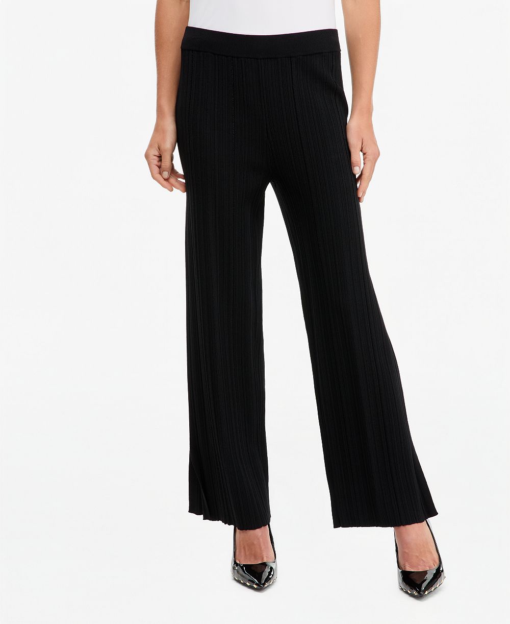 I.N.C. International Concepts Women's Wide-Leg Pull-On Ribbed Sweater Pant, Macy's Exclusive