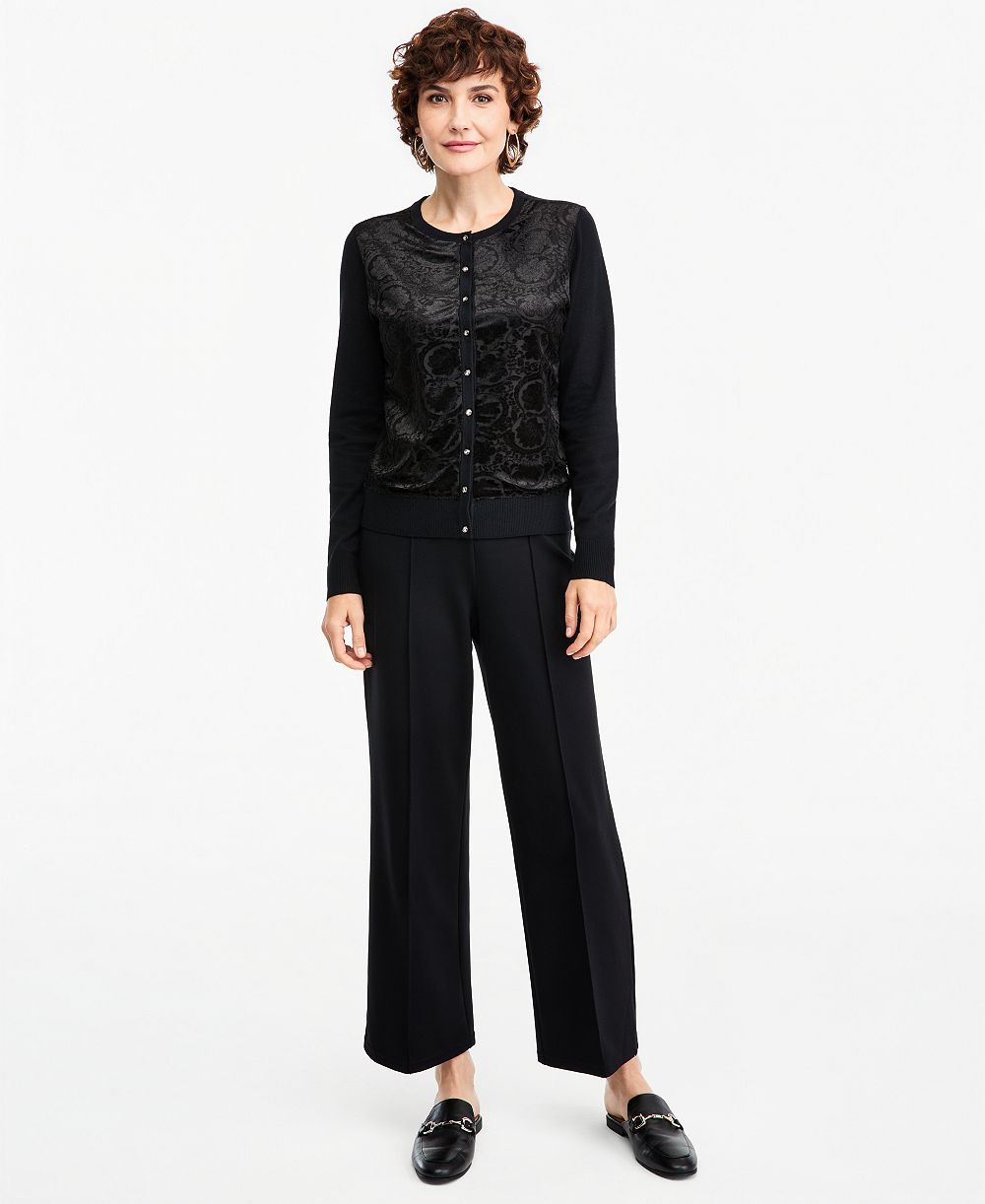 JM Collection Women's Wide-Leg Pull-On Ponte Pants, Macy's Exclusive