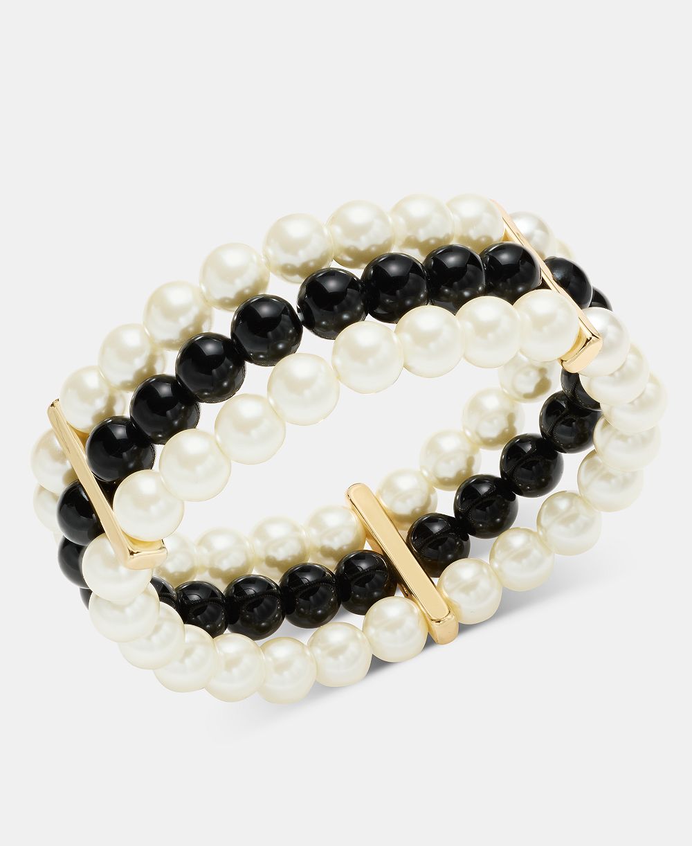 Браслет Charter Club Glass and Faux Pearl