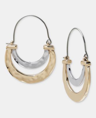 Style & Co Double-Row Half Hoop Earrings, Macy's Exclusive