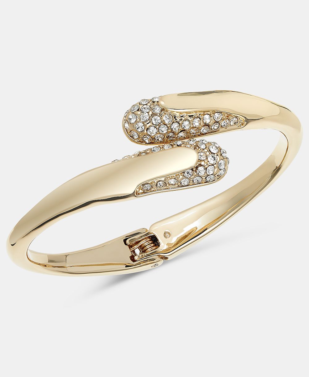 Браслет Style & Co Glass Crystal Hinge Bangle