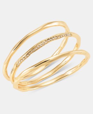 Style & Co Glass Crystal Triple Bangle Bracelet, Macy's Exclusive