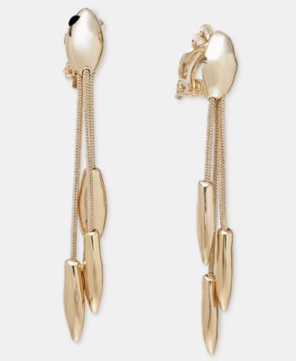 Style & Co Shaky Chain Clip-On Linear Drop Earrings, Macy's Exclusive