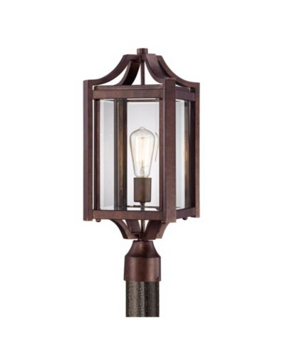 Franklin Iron Works уличный настенный све기льник Rockford Rustic Farmhouse, бронза и стекло