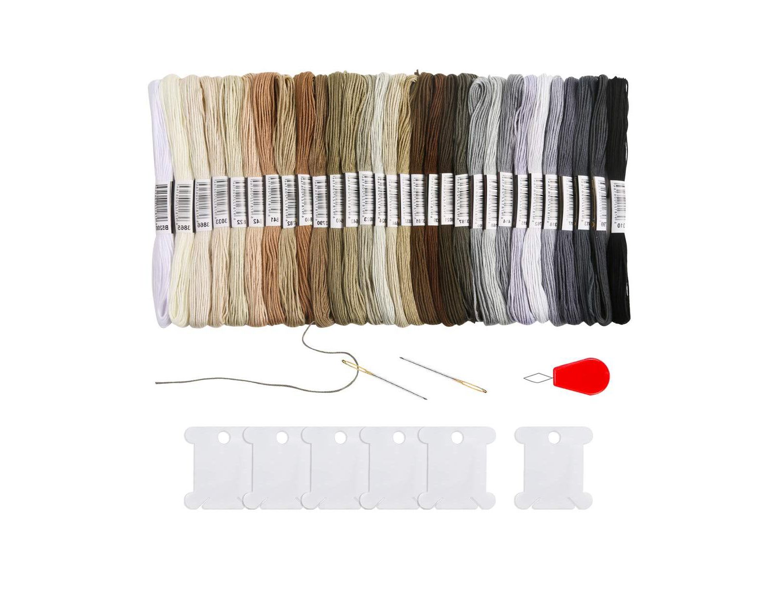 Нитки для вышивания GNUADZ Embroidery Floss Gradient Thread Bobbins