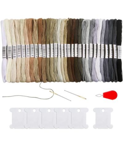 Нитки для вышивания GNUADZ Embroidery Floss Gradient Thread Bobbins