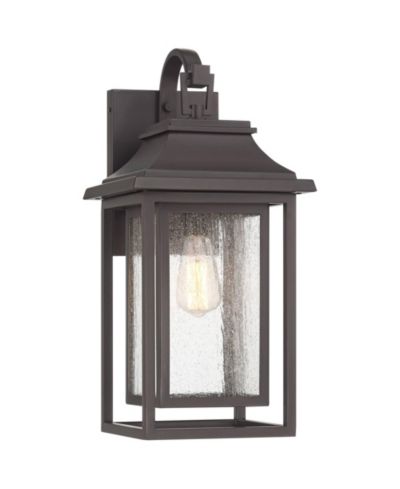 Уличный настенный светильник John Timberland Cecile High Modern Box Lantern Bronze Finish
