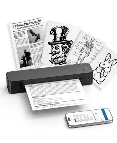 Портативный беспроводной термопринтер SWIFINT D830 A4 Inkless с Bluetooth, совместимый с iOS Android и PC