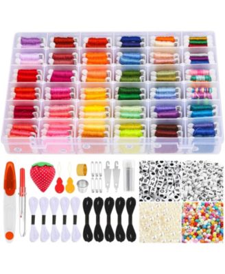 GNUADZ Набор для изготовления браслетов из бисера и ниток 985 pieces