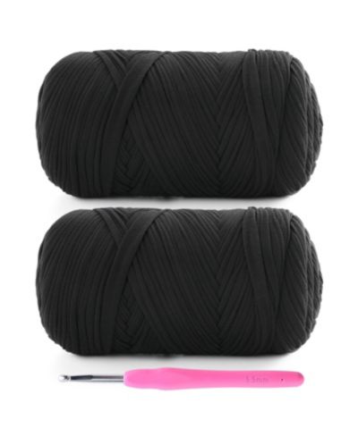 GNUADZ 400 G/130 Tshirt Yarn Crochet Hook Set