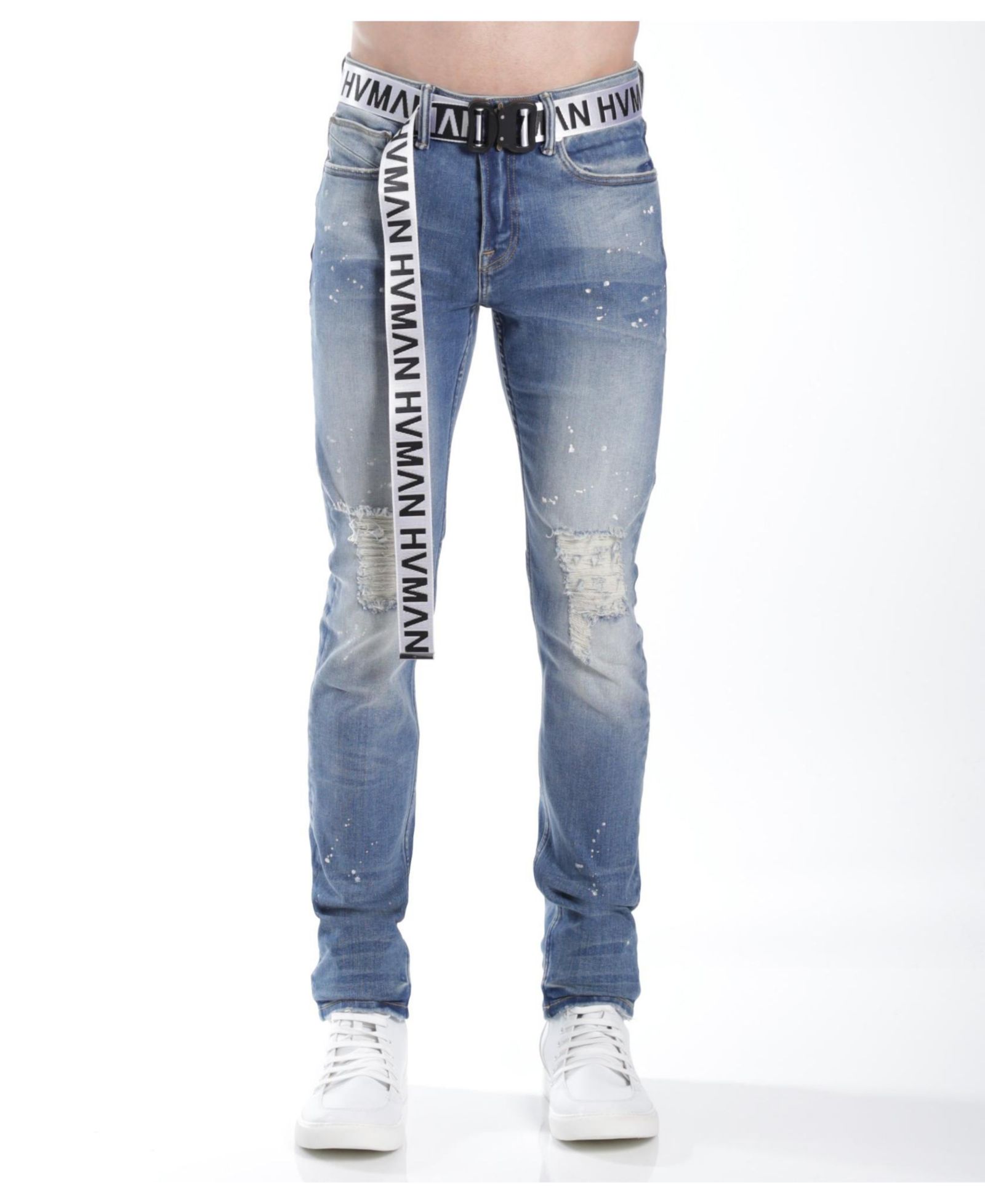 Hvman Chosen To Prevail x Cult Men's Strat Super Skinny Fit Jean