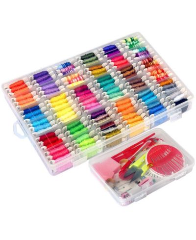 GNUADZ набор для плетения браслетов 218pieces Embroidery Floss Kit