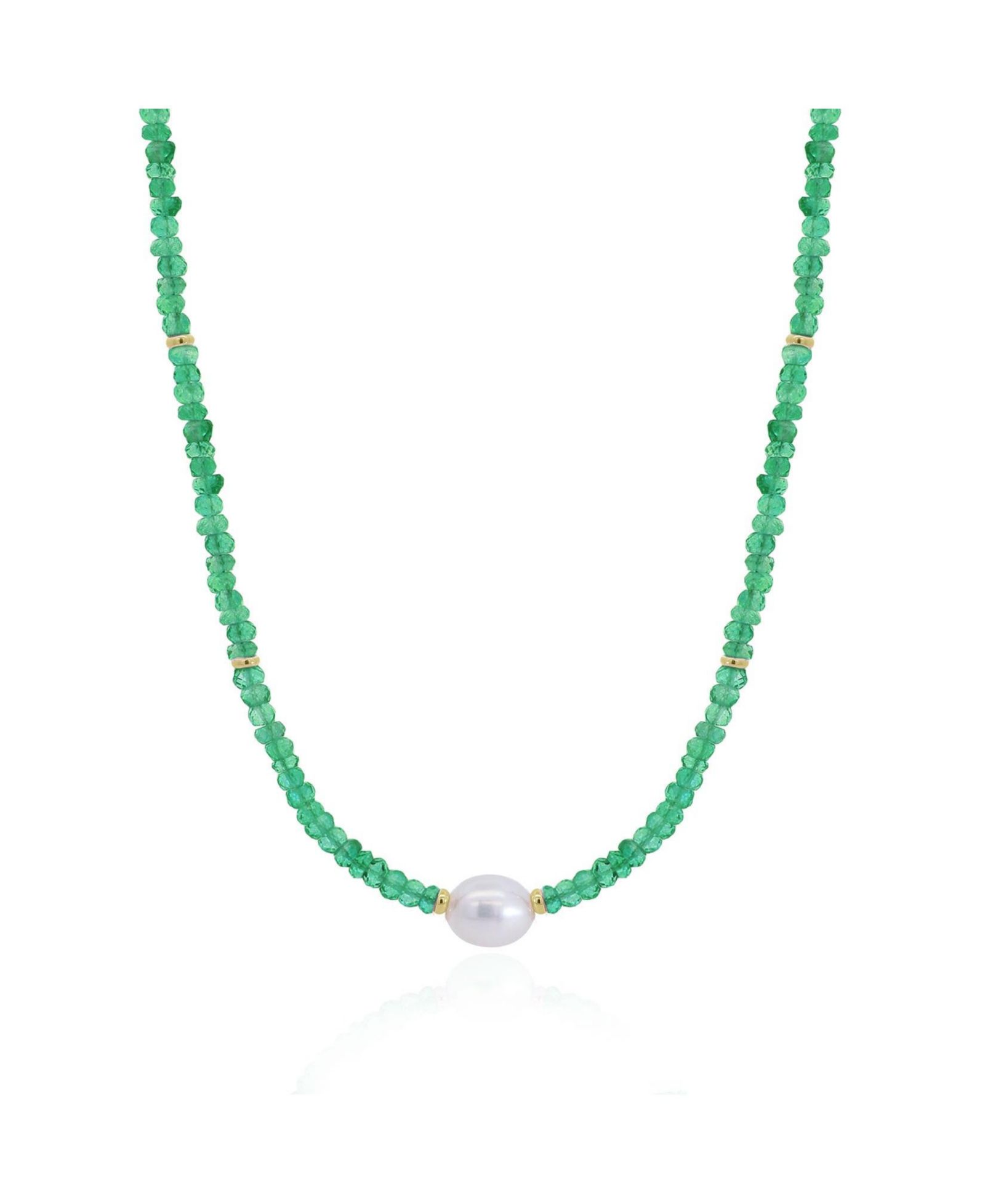 Золотое ожерелье The Lovery Onyx Bead Pearl 14K Gold