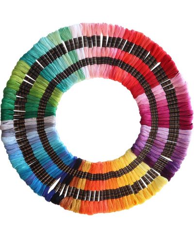 GNUADZ 122 Skeins Embroidery Floss Friendship Bracelet Cross Stitch Thread