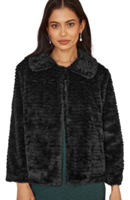 Yumi Women's Faux Fur Short Jacket