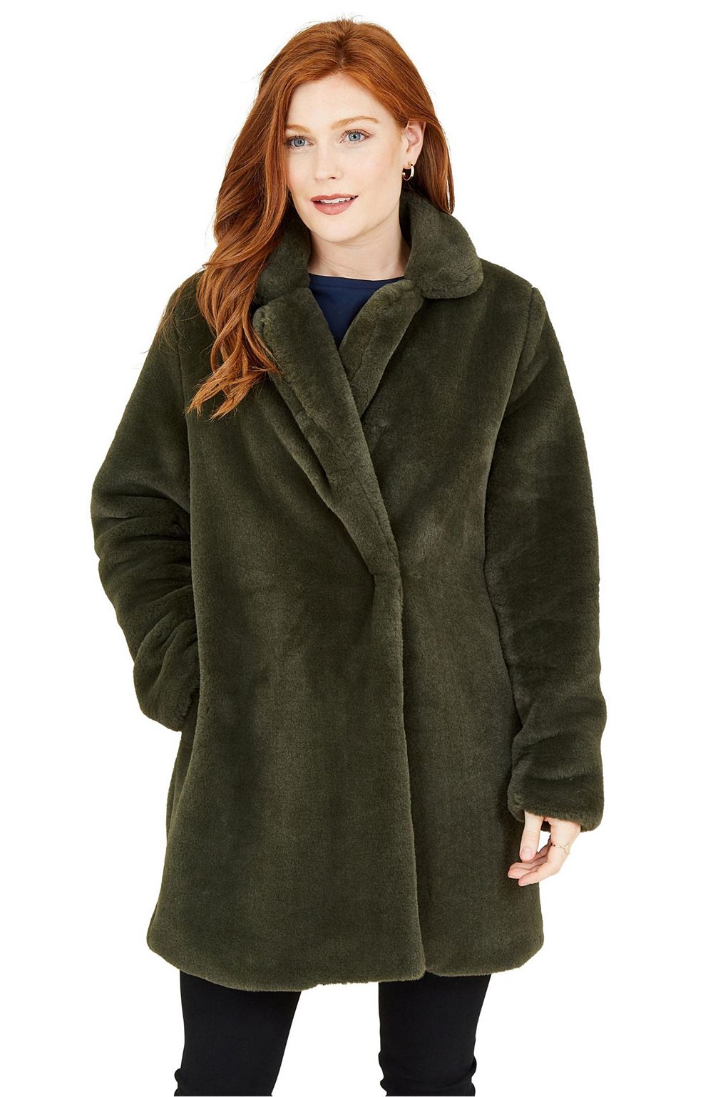 Yumi Women's Faux Fur Coat