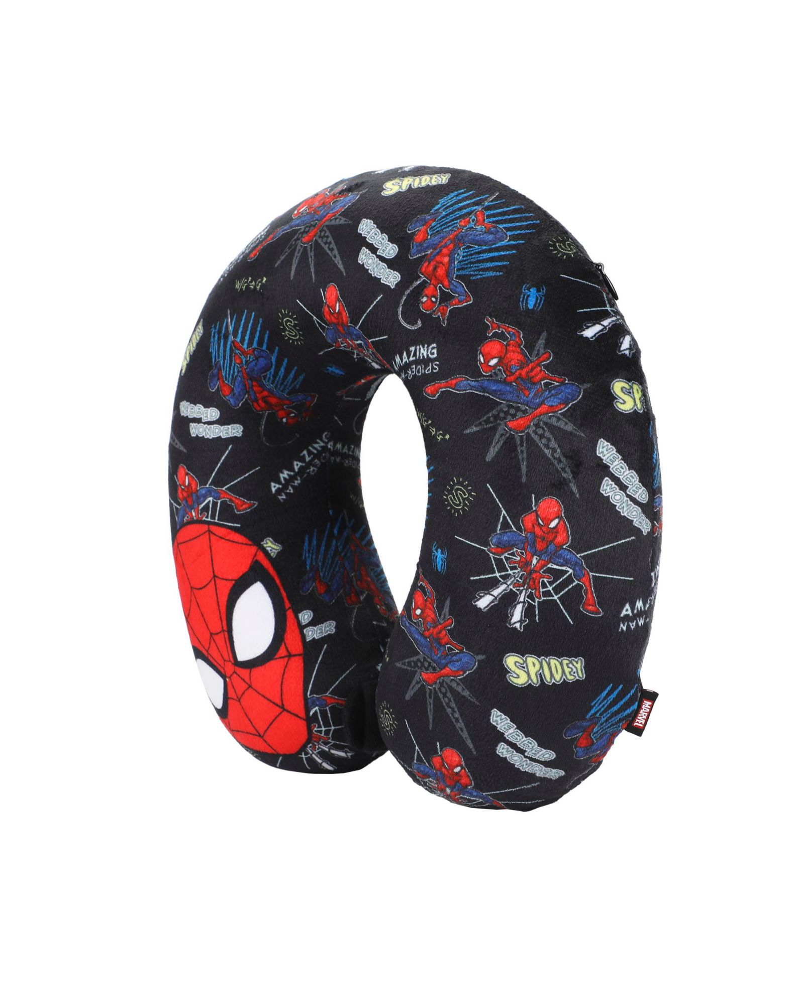 Spider-Man Mask and Character Print 3-Piece Neck Pillow Set