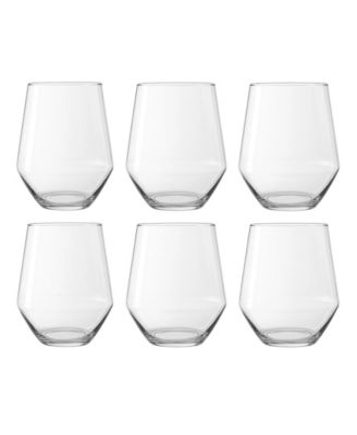 Abode Homewares Angle Stemless Wine Glasses, Set of 6