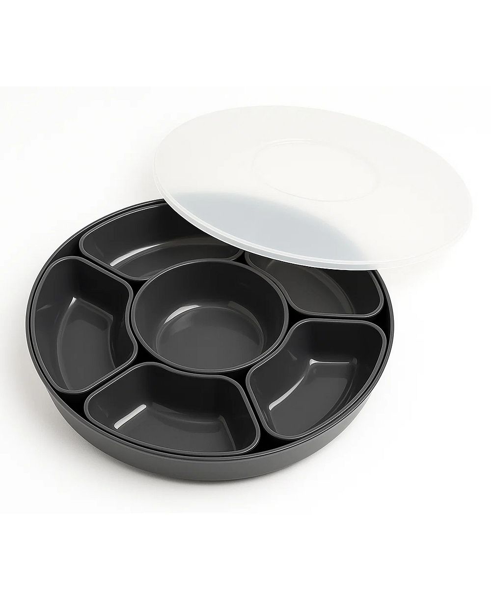 Abode Homewares Divided 8-Piece Lazy Susan Serving Set