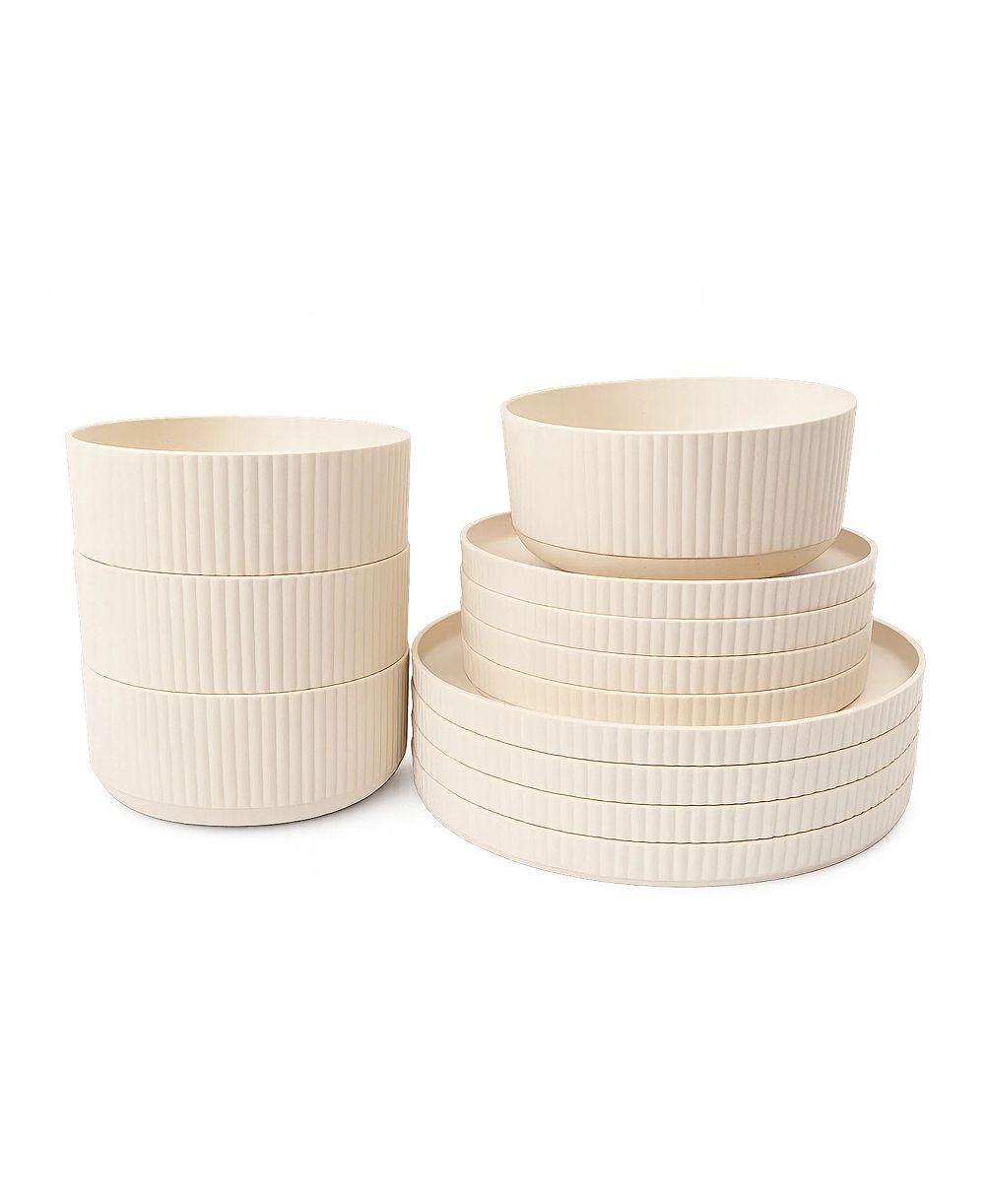 Набор столовой посуды Abode Homewares Mesa Wheat, 12 предметов, на 4 персоны