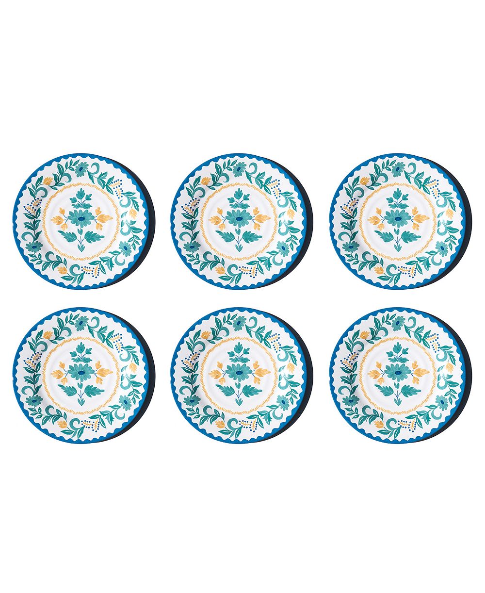 Abode Homewares Montelupo NewWave Melamine Dinner Plates, Set of 6
