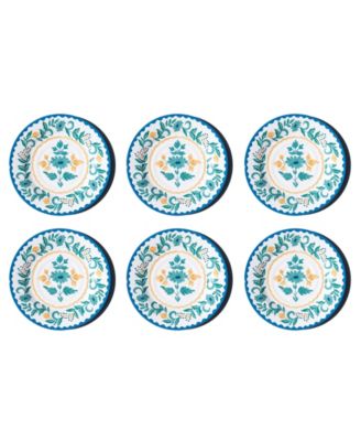 Abode Homewares Montelupo NewWave Melamine Dinner Plates, Set of 6