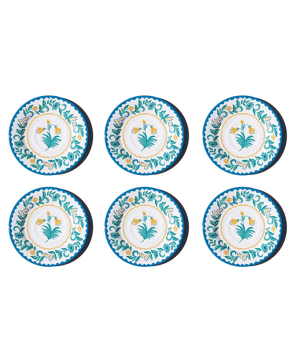 Abode Homewares Montelupo NewWave Melamine Salad Plates, Set of 6