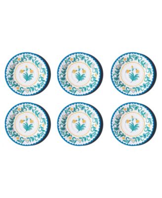 Abode Homewares Montelupo NewWave Melamine Salad Plates, Set of 6