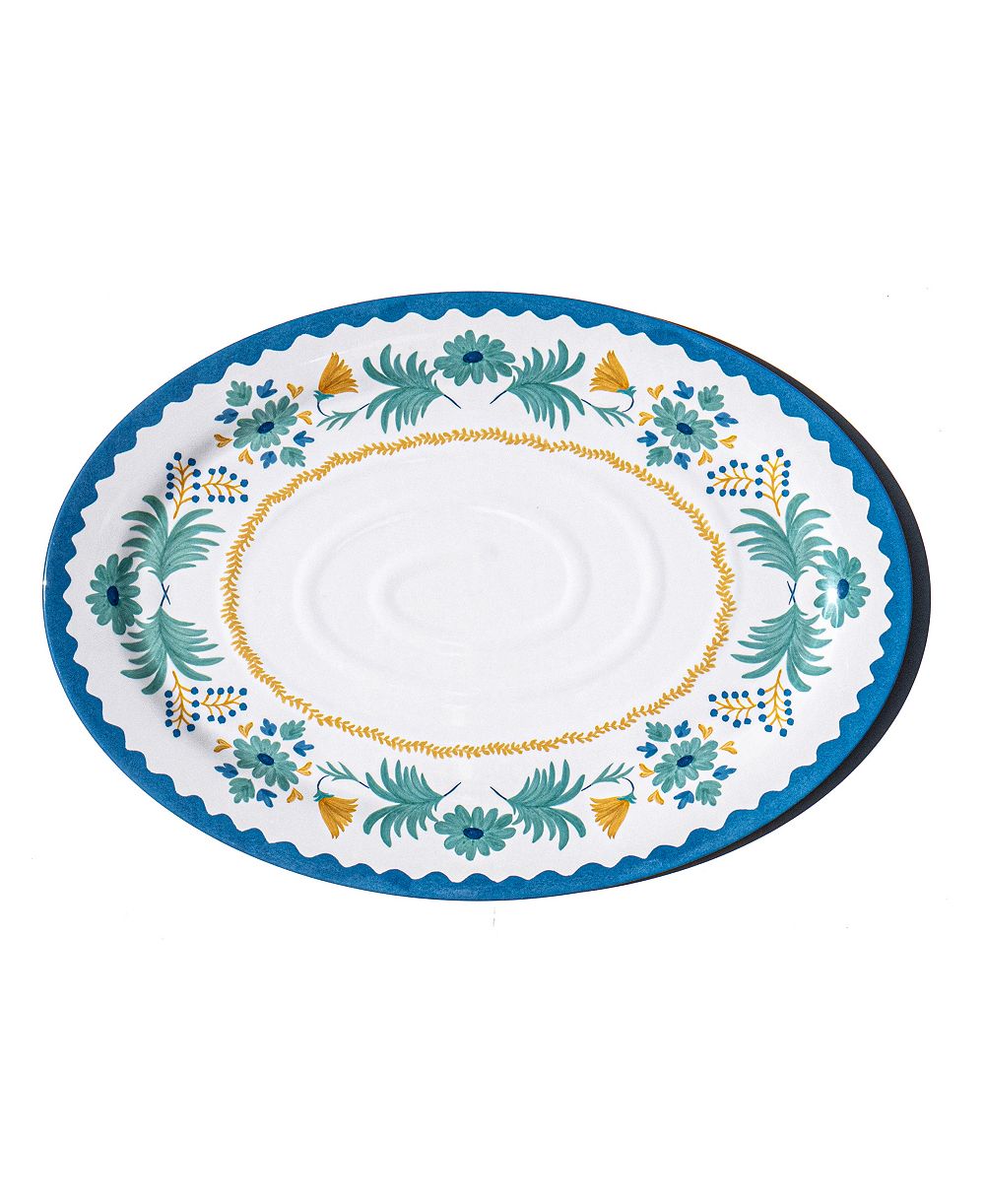 Abode Homewares Montelupo 14" Melamine Oval Serving Platter