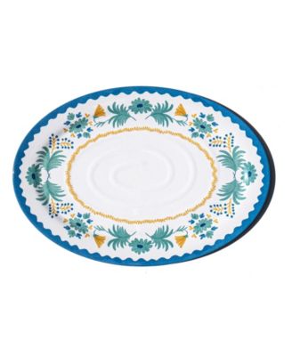 Abode Homewares Montelupo 14" Melamine Oval Serving Platter