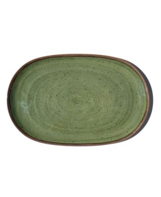 Abode Homewares Retreat Pottery 10.9" Melamine Oval Platter