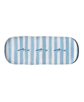 Abode Homewares Sardinia Melamine 6.9" Stripe Serving Platter