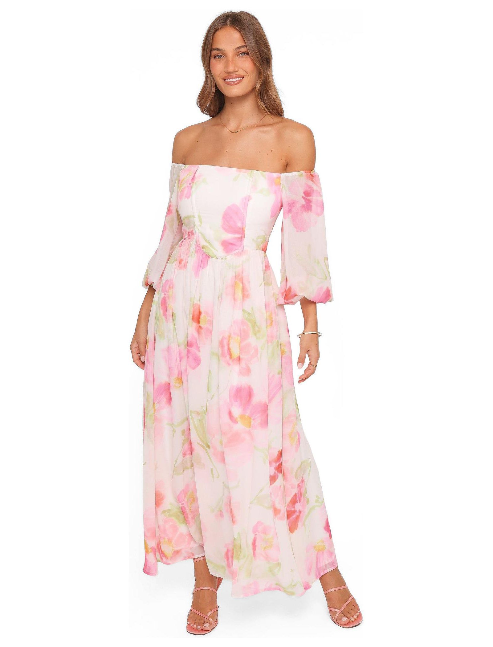 Petal and Pup Women's Chantel Off Shoulder Maxi Dress