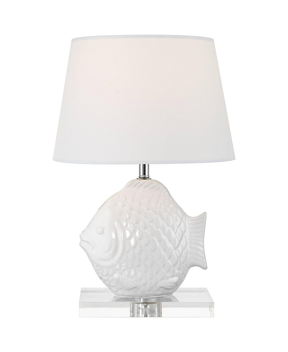 Современная настольная лампа 360 Lighting Tropical Fish с керамическим основанием