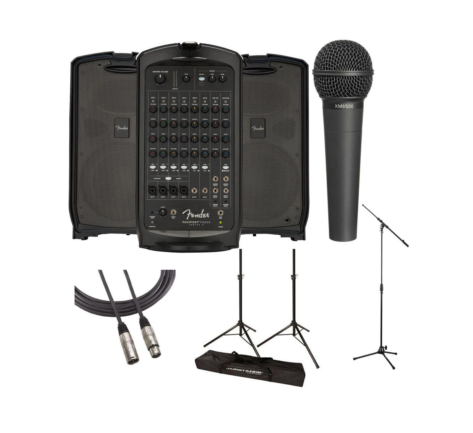 Fender Passport Venue Series 2 600W 10-Channel Portable PA System with Bluetooth
