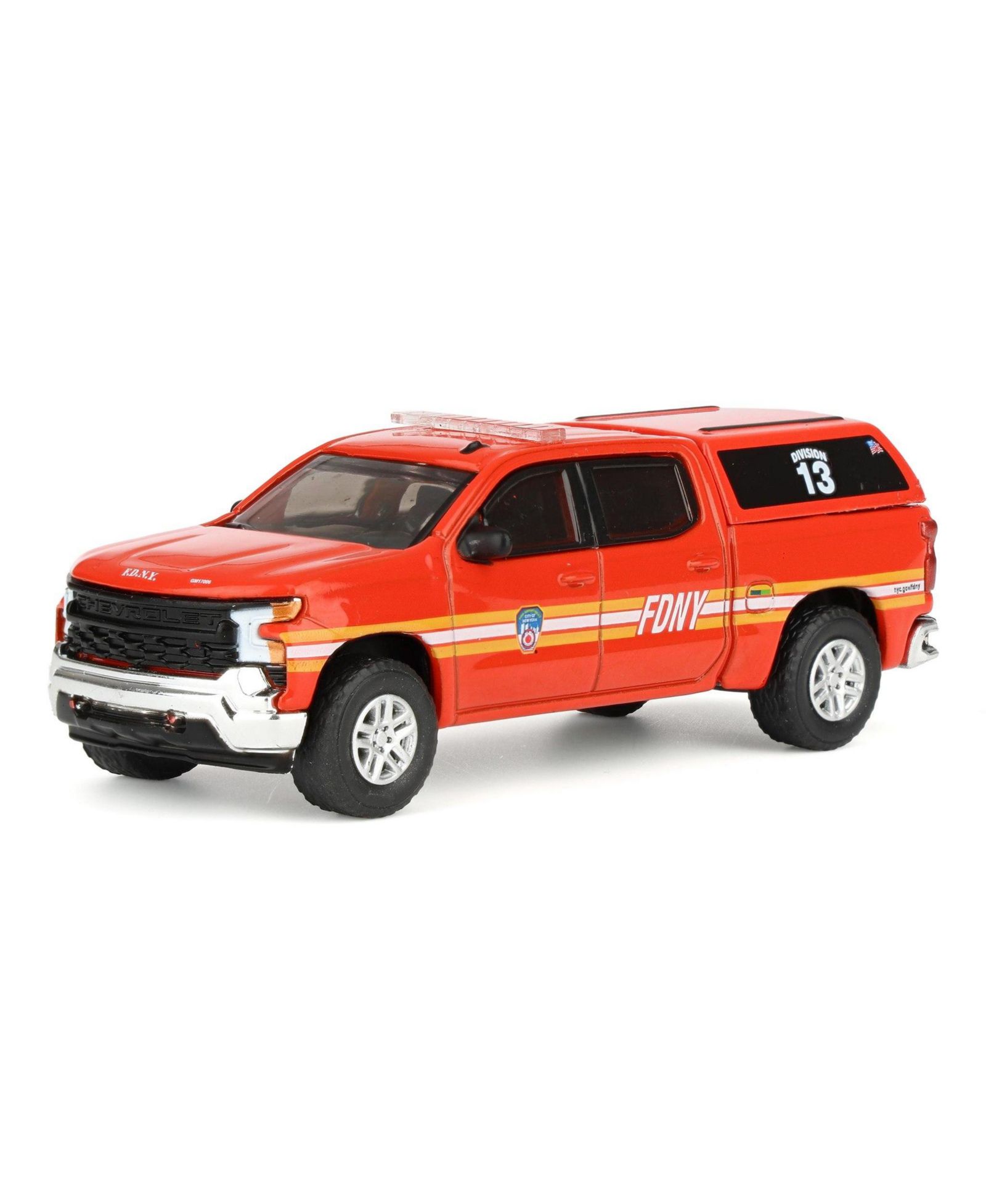 Моделька Greenlight 1/64 2023 Chevrolet Silverado, FDNY