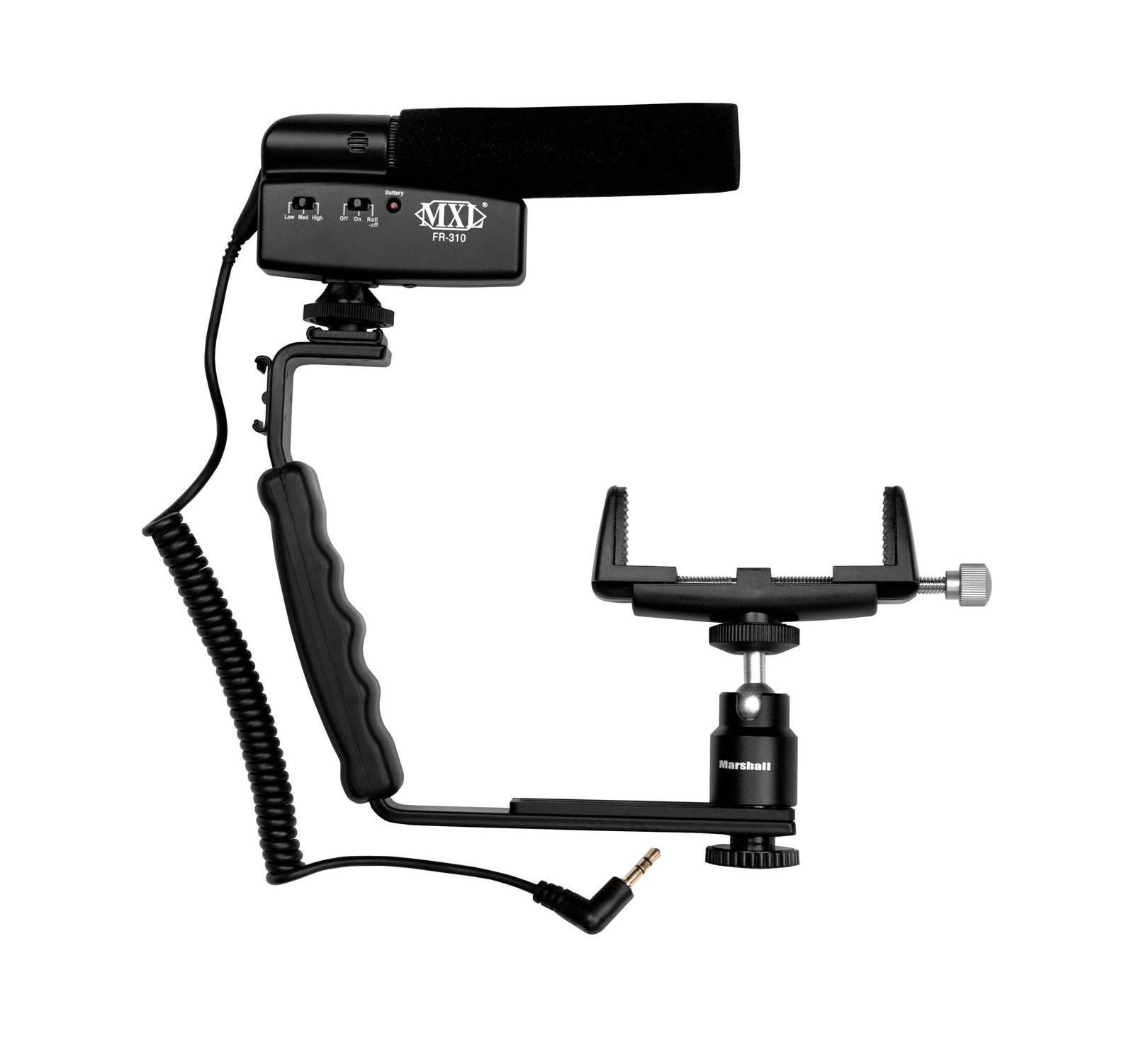 MXL MM-VE001 Shotgun Microphone Tripod-Mountable Live Streaming Kit for Smartphones & Tablets