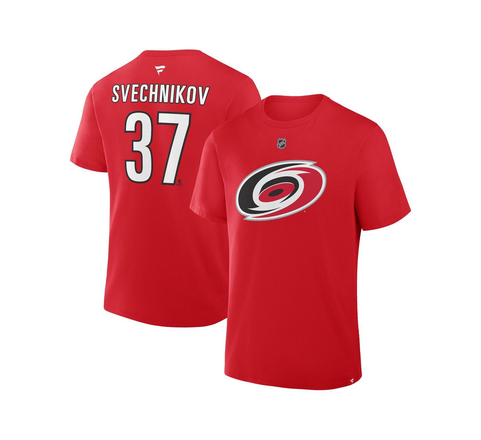 Fanatics Мужская футболка Andrei Svechnikov Red Carolina Hurricanes