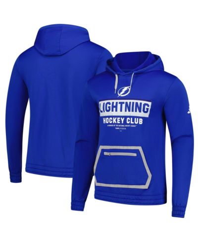 Мужское худи Adidas Blue Tampa Bay Lightning Team Pullover Hoodie