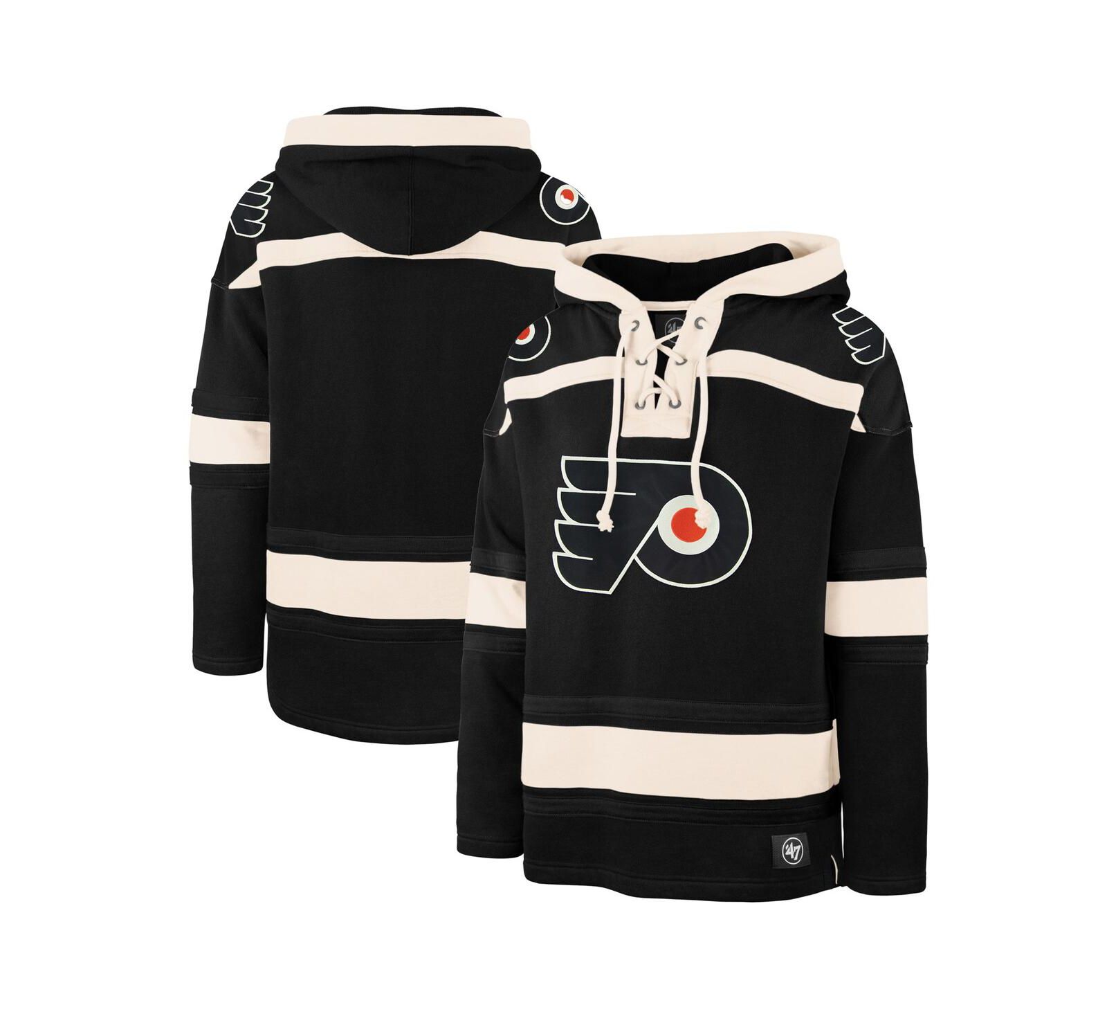 Худи '47 Brand Men's Black Philadelphia Flyers Superior Lacer