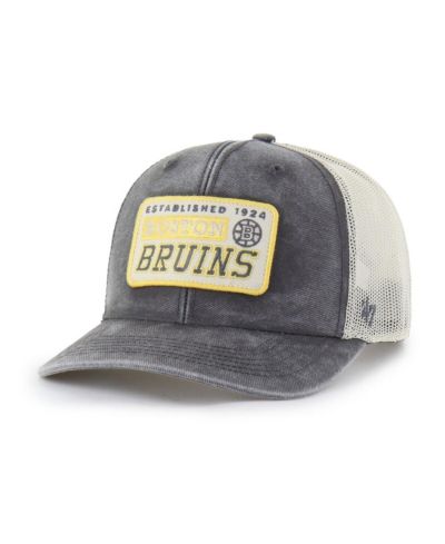 Мужская кепка '47 Brand Boston Bruins Canteen, угольно-черная, регулируемая