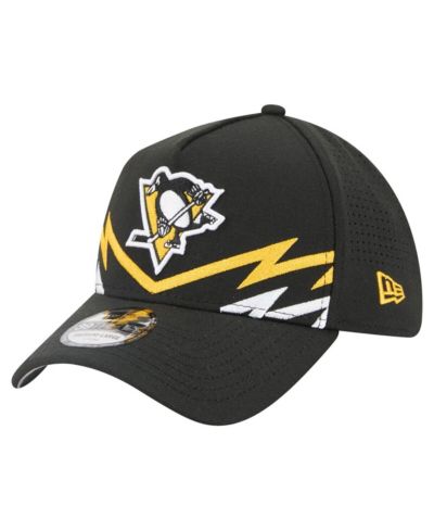 Мужская перфорированная кепка New Era Pittsburgh Penguins 39THIRTY A-Frame Flex
