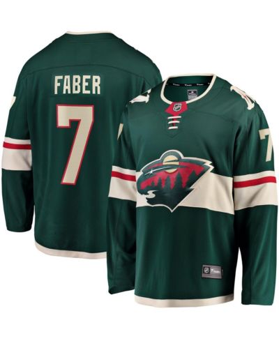 Fanatics Мужская джерси игрока Minnesota Wild Home Breakaway Brock Faber Green