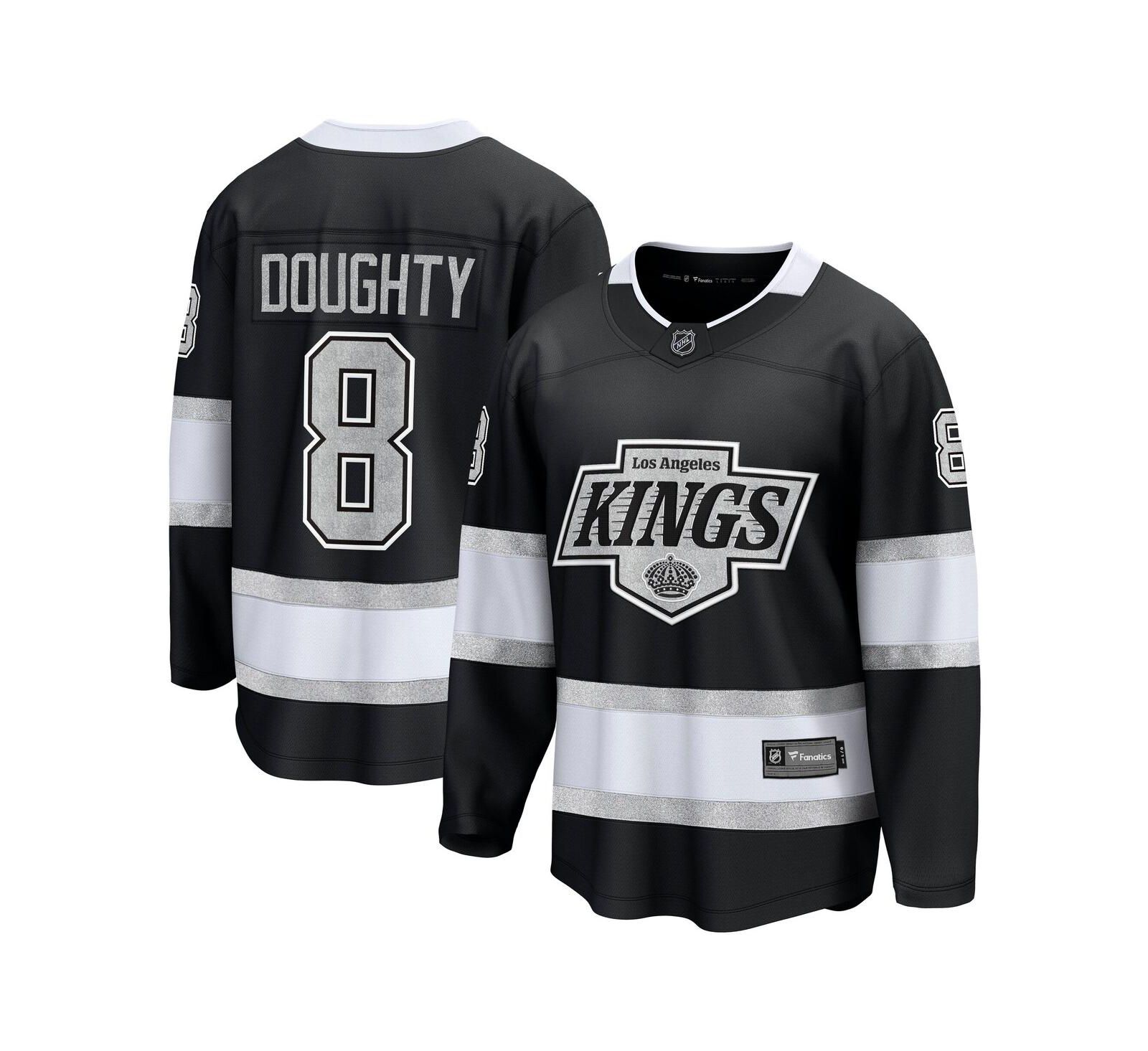 Мужская игровая джерси Fanatics Los Angeles Kings Drew Doughty, черная