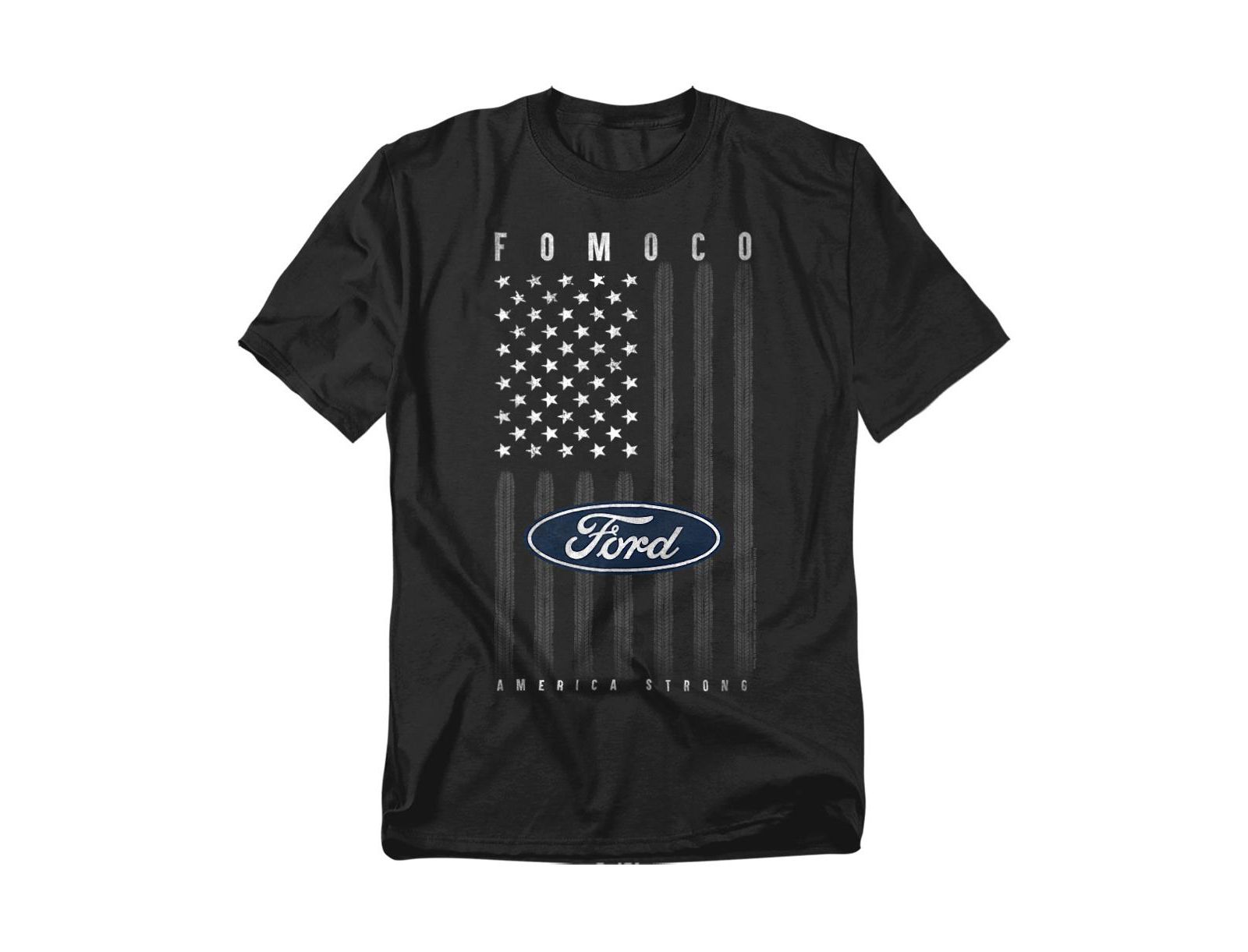 Mustang Men's Ford USA Flag T-Shirt