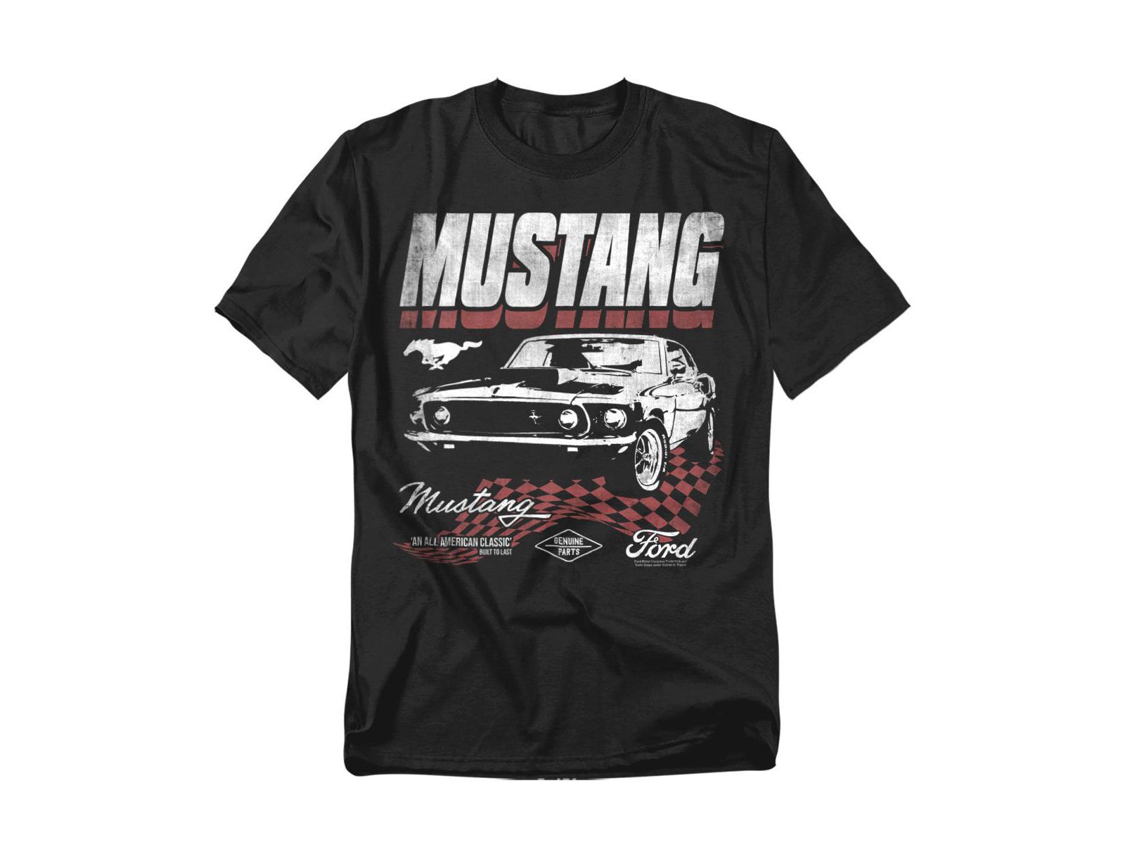Mustang Мужской Ford Checkered Race T-Shirt