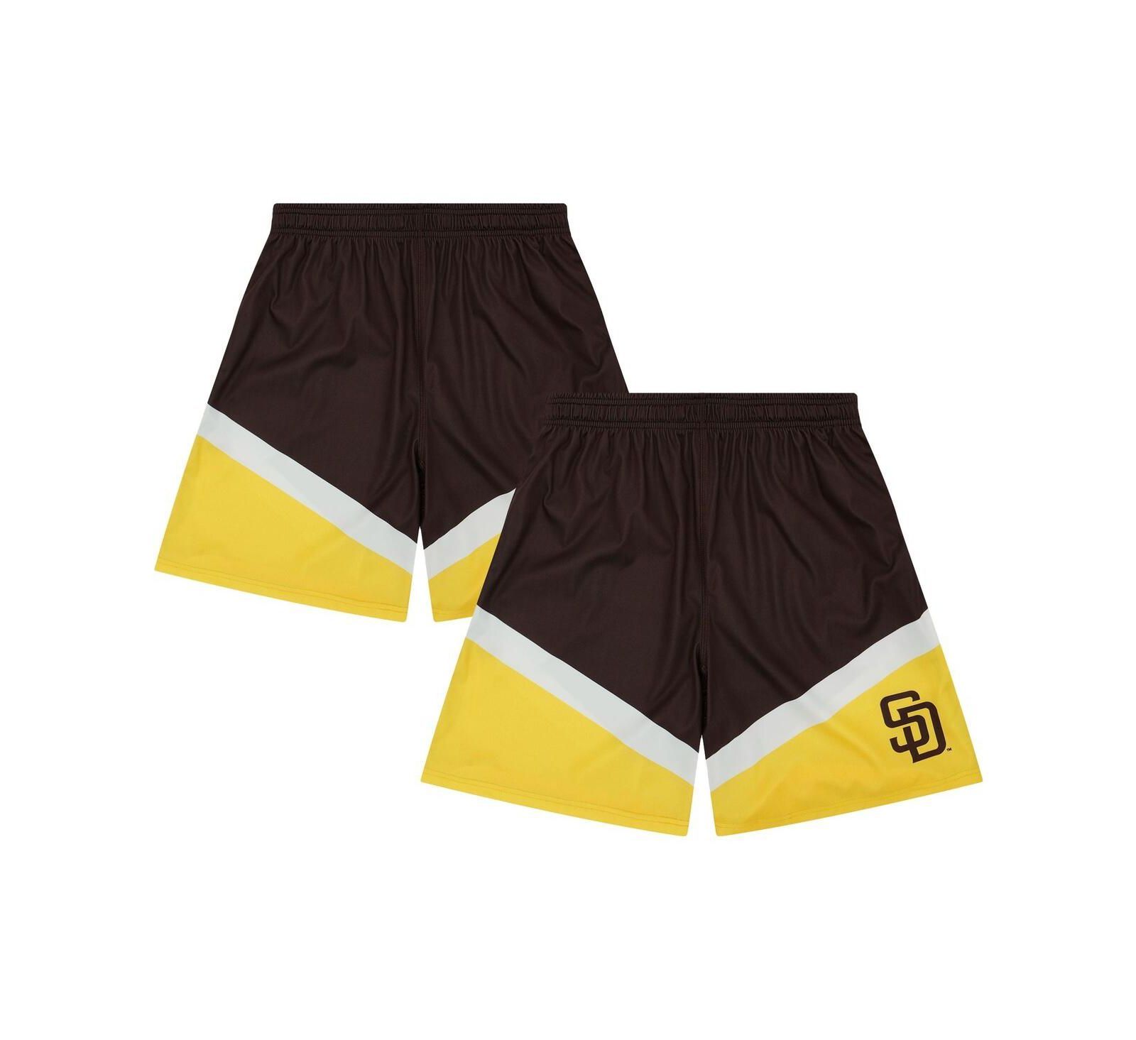 Мужские шорты Foco San Diego Padres Color Blocked коричневого цвета