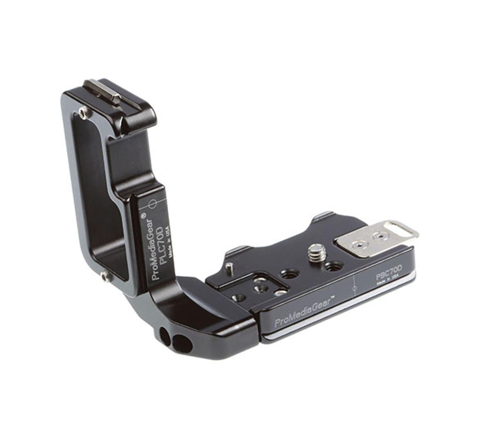 ProMediaGear L-Bracket Two-Piece Aluminum Mount for Canon 70D, Arca-Swiss Compatible