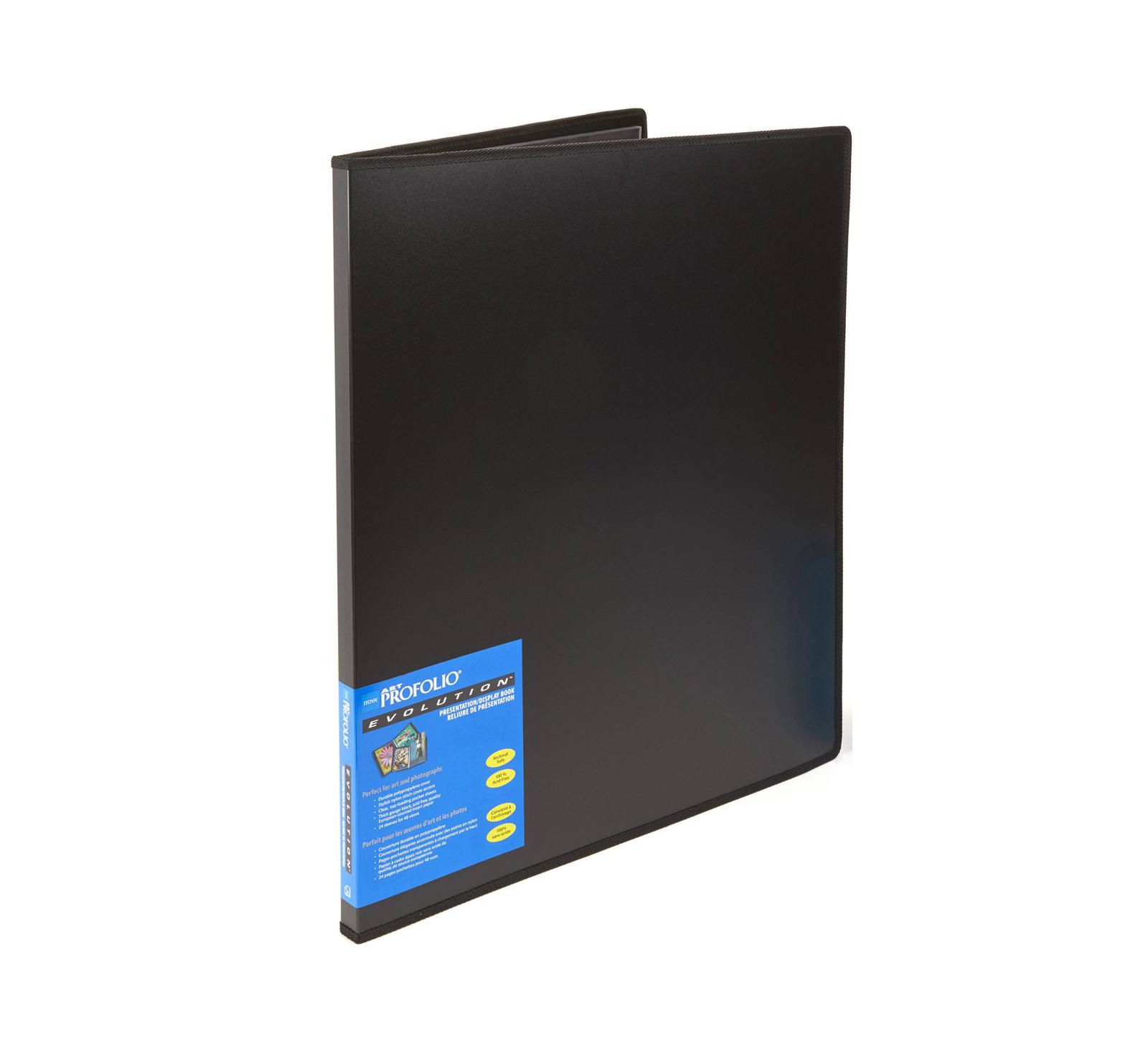 Itoya Evolution Presentation Profolio with 18x24" 24 Pocket Pages, 48 Views