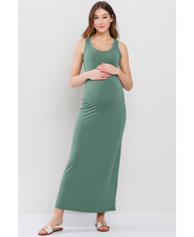 Hello Miz Women's Scoop Neck Sleeveless Maxi Dress